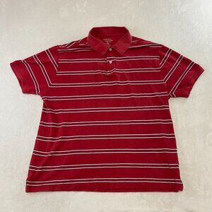 Cactus Performance Red Striped Polo Golf XXL